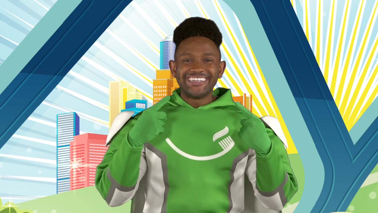 Captain Super GrinSM shares super simple tips to keep a healthy